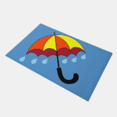 Heldere regenachtige dag deurmat (Schuin)