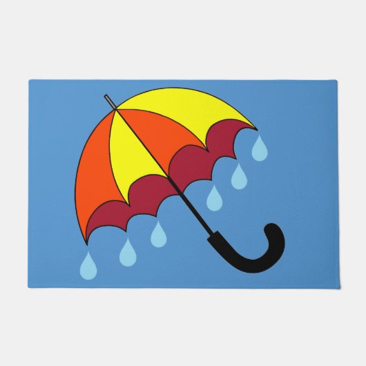 Heldere regenachtige dag deurmat (Voorkant)