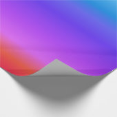 Heldere regenboog cadeaupapier (Hoek)