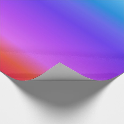 Heldere regenboog cadeaupapier (Hoek)