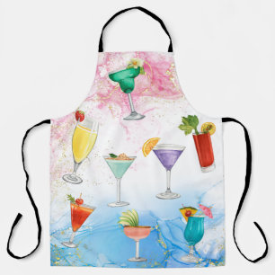 Heldere regenboog cocktail zomerse drinken vieren schort