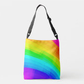 Heldere regenboog crossbody tas (Achterkant)