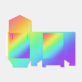 Heldere Regenboog Gradiënt Favorietendoos Bedankdoosjes (Uitgevouwen)