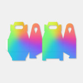 Heldere Regenboog Gradiënt Favorietendoos Bedankdoosjes (Uitgevouwen)