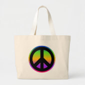 Heldere regenboog grote tote bag (Voorkant)