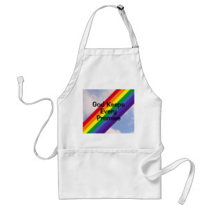 Heldere regenboog in de Inspirerend lucht van de h Standaard Schort