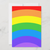 Heldere Regenboog met Gepersonaliseerde Velden Kaart (Achterkant)