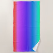 Heldere regenboog strandlaken (Voorkant)