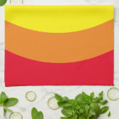 Heldere regenboog theedoek (Gevouwen)