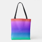 Heldere regenboog tote bag (Achterkant)