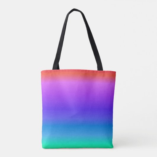 Heldere regenboog tote bag (Achterkant)