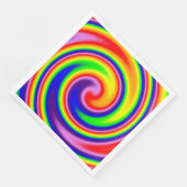 Heldere Regenboog Werveltje Zachte Focus Kleurrijk Servet (Hoek)