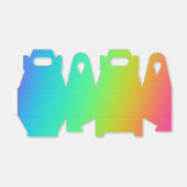 Heldere regenbooggradiënt bruiloft bedankdoosjes (Uitgevouwen)