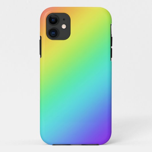 Heldere regenbooggradiënt Case-Mate iPhone case (Achterkant)