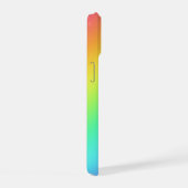 Heldere regenbooggradiënt iPhone 15 case (Rechterkant)