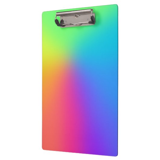 Heldere regenbooggradiënt klembord (Links)