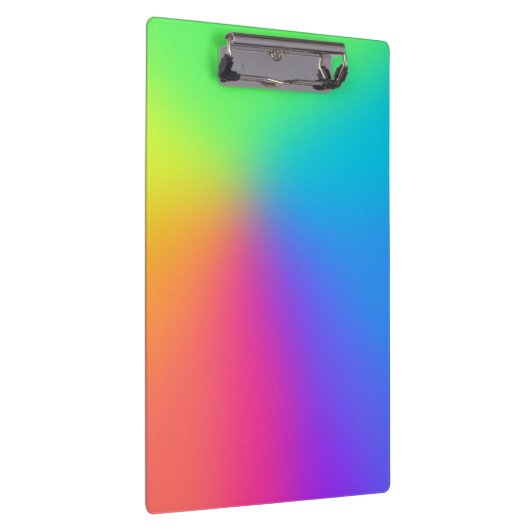 Heldere regenbooggradiënt klembord (Rechts)
