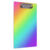 Heldere regenbooggradiënt klembord (Rechts)