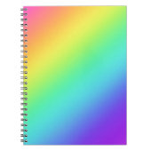 Heldere regenbooggradiënt notitieboek (Voorkant)