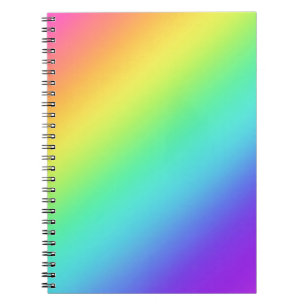 Heldere regenbooggradiënt notitieboek