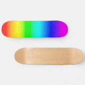 Heldere regenbooggradiënt persoonlijk skateboard (Horizontaal)