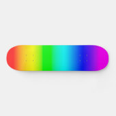 Heldere regenbooggradiënt persoonlijk skateboard (Horizontaal)