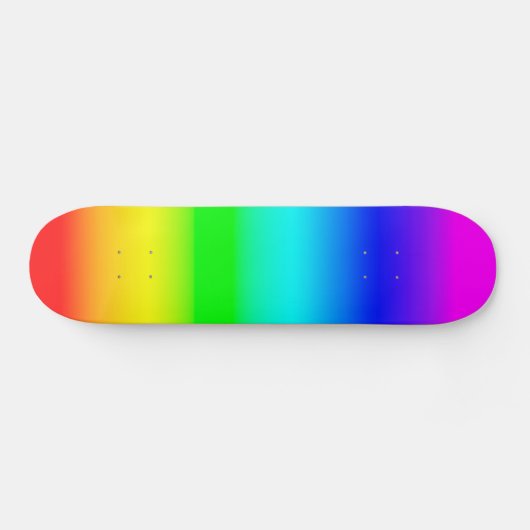 Heldere regenbooggradiënt persoonlijk skateboard (Horizontaal)