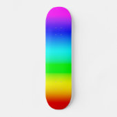 Heldere regenbooggradiënt persoonlijk skateboard (Voorkant)