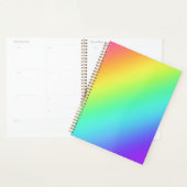 Heldere regenbooggradiënt planner (Display)