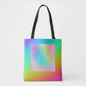 Heldere regenbooggradiënt tote bag (Voorkant)