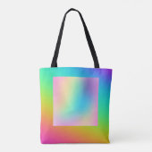 Heldere regenbooggradiënt tote bag (Achterkant)