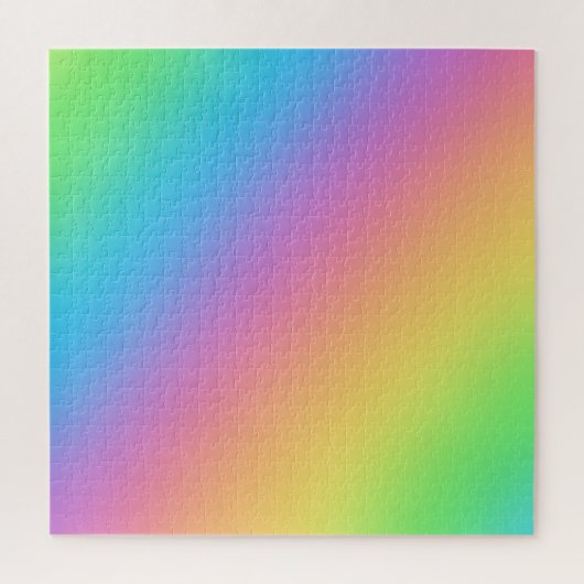 Heldere regenbooggradiënt uitdagend Jigzaag Puzzle Legpuzzel (Verticaal)