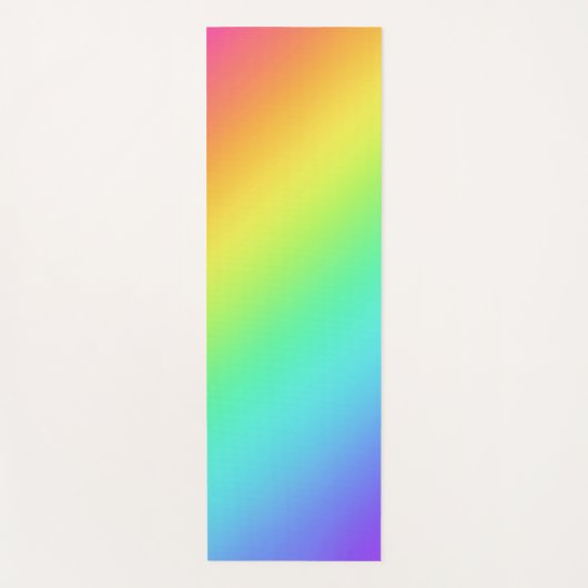 Heldere regenbooggradiënt yogamat (Voorkant)
