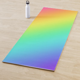 Heldere regenbooggradiënt yogamat