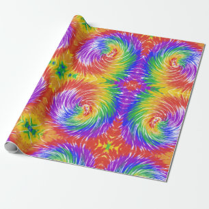 Heldere regenboogkleuren cadeaupapier