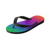 Heldere regenboogkleuren kinder teenslippers (Schuin)