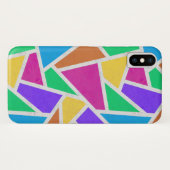 Heldere regenboogkleuren mozaïek Case-Mate iPhone case (Achterkant (horizontaal))