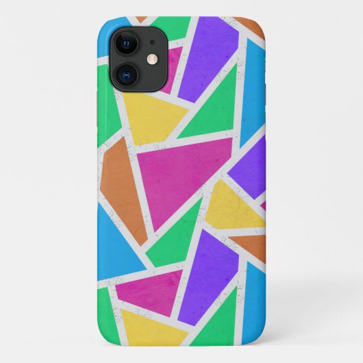 Heldere regenboogkleuren mozaïek Case-Mate iPhone case (Achterkant)