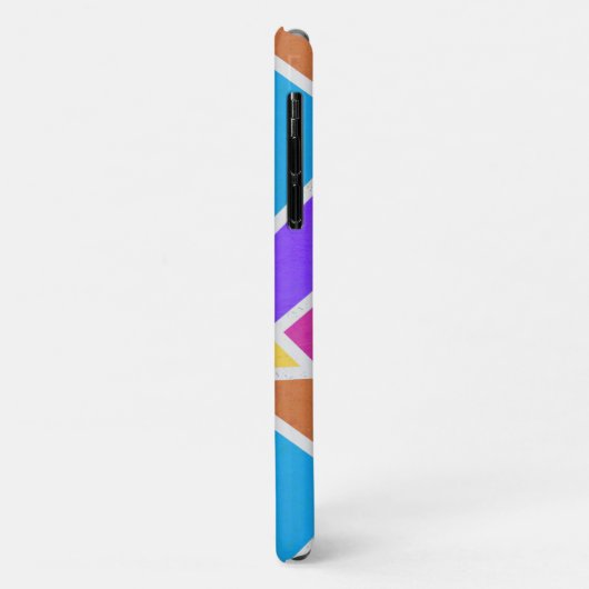 Heldere regenboogkleuren mozaïek Case-Mate iPhone case (Achterkant/links)