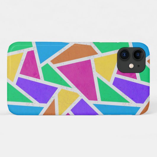 Heldere regenboogkleuren mozaïek Case-Mate iPhone case (Achterkant (horizontaal))