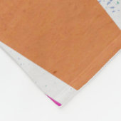 Heldere regenboogkleuren mozaïek fleece deken (Hoek)