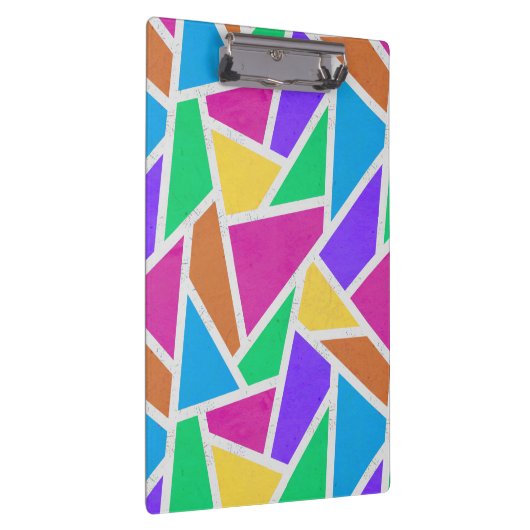 Heldere regenboogkleuren mozaïek klembord (Rechts)