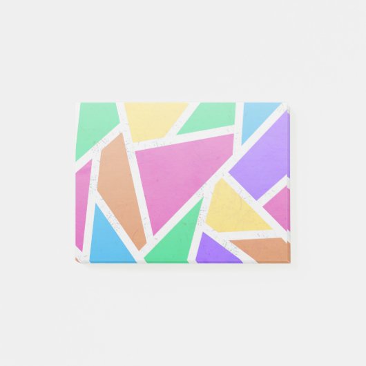 Heldere regenboogkleuren mozaïek post-it® notes (Voorkant)