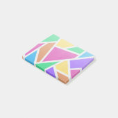 Heldere regenboogkleuren mozaïek post-it® notes (Schuin)