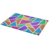 Heldere regenboogkleuren mozaïek snijplank (Hoek)