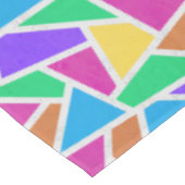 Heldere regenboogkleuren mozaïek tafelkleed (Gekanteld)