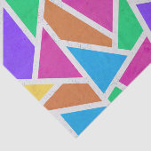 Heldere regenboogkleuren mozaïek tissuepapier (Detail)