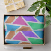 Heldere regenboogkleuren mozaïek tissuepapier (Geschenk)