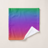 Heldere regenboogkleurenset bad handdoek (Wasdoekje)