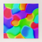 Heldere regenbooglobs Jigzaag Puzzle Legpuzzel (Horizontaal)